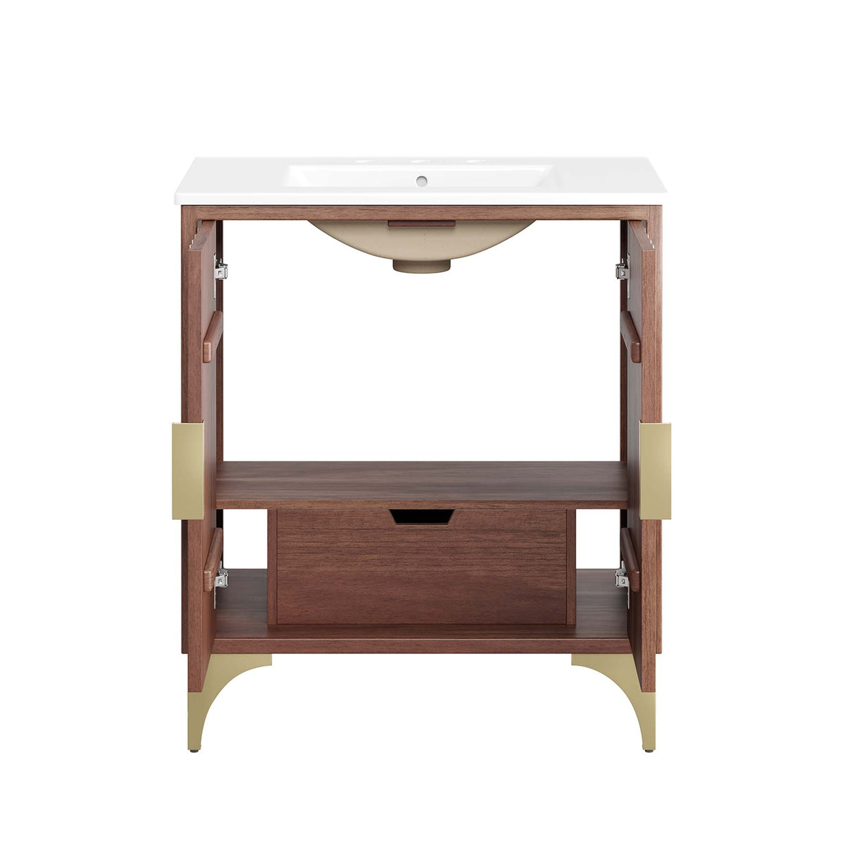 Daylight 30" Bathroom Vanity - White Walnut