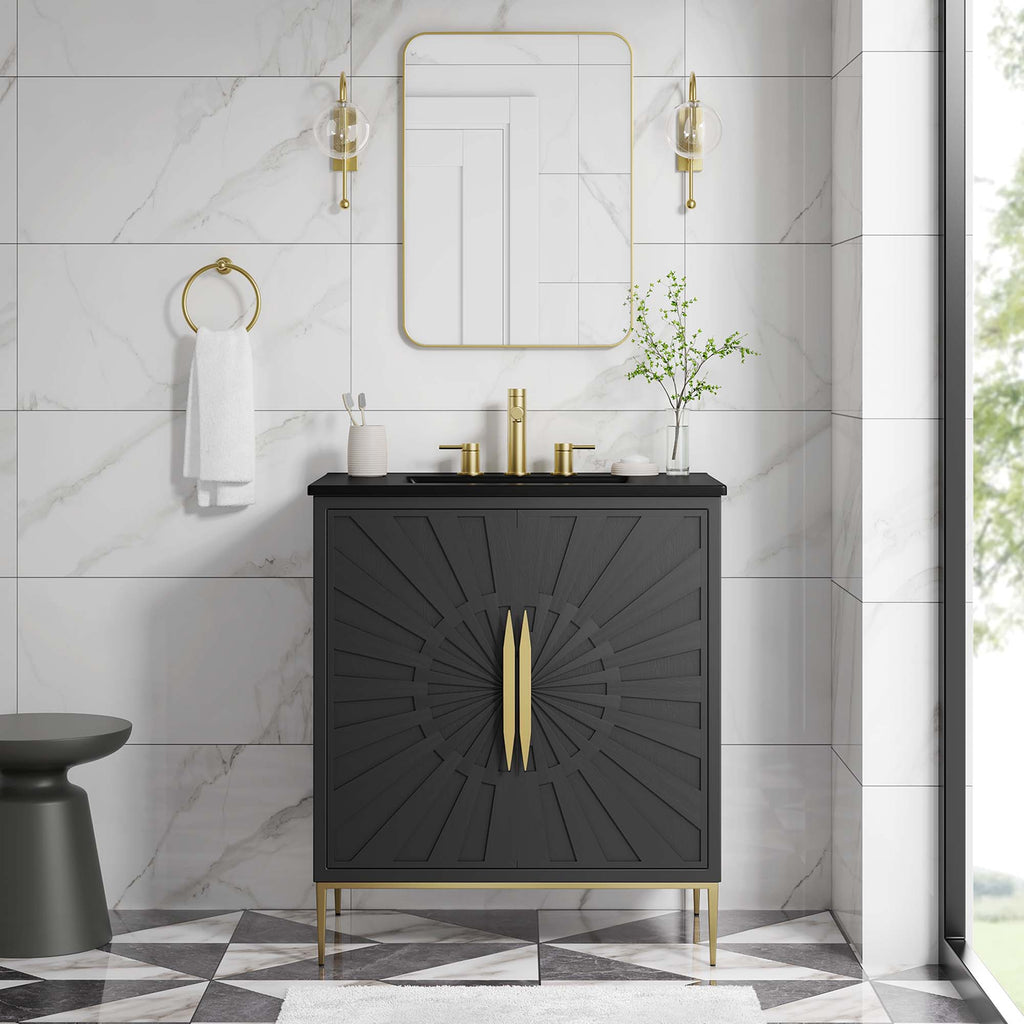 Awaken 30" Bathroom Vanity - Black Black