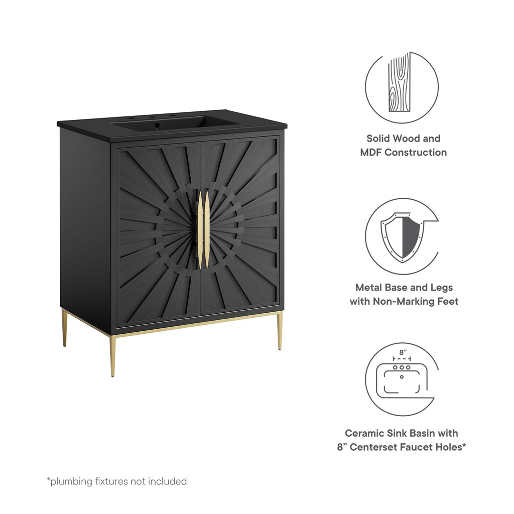 Awaken 30" Bathroom Vanity - Black Black