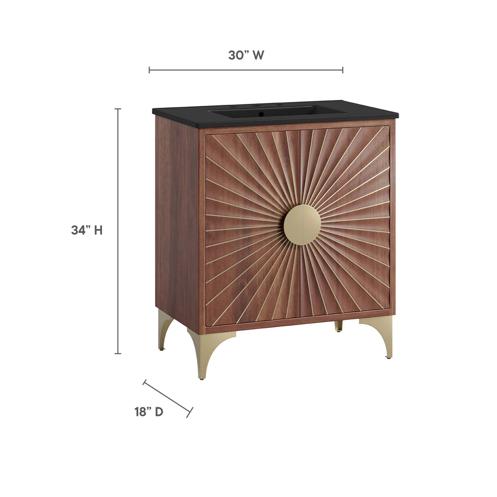 Daylight 30" Bathroom Vanity - Black Walnut