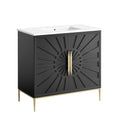 Awaken 36" Bathroom Vanity - White Black