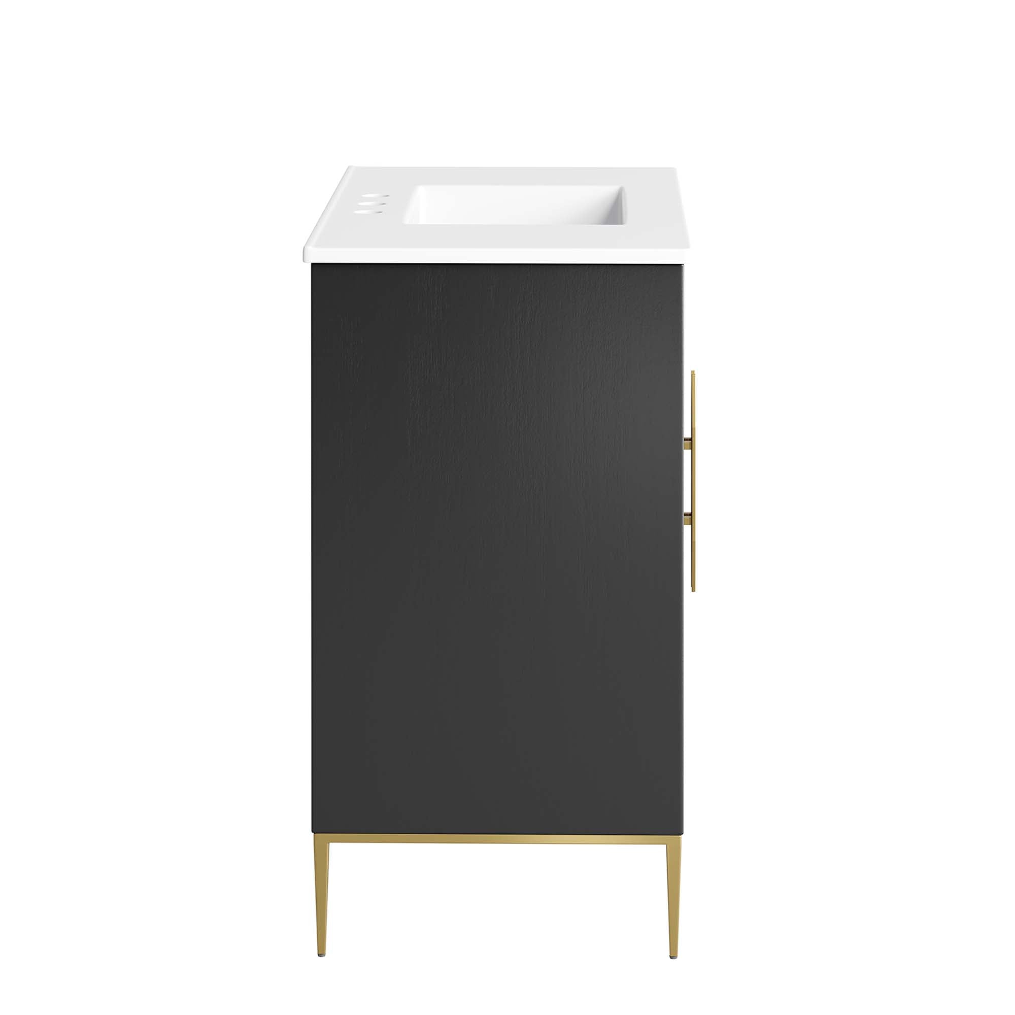 Awaken 36" Bathroom Vanity - White Black