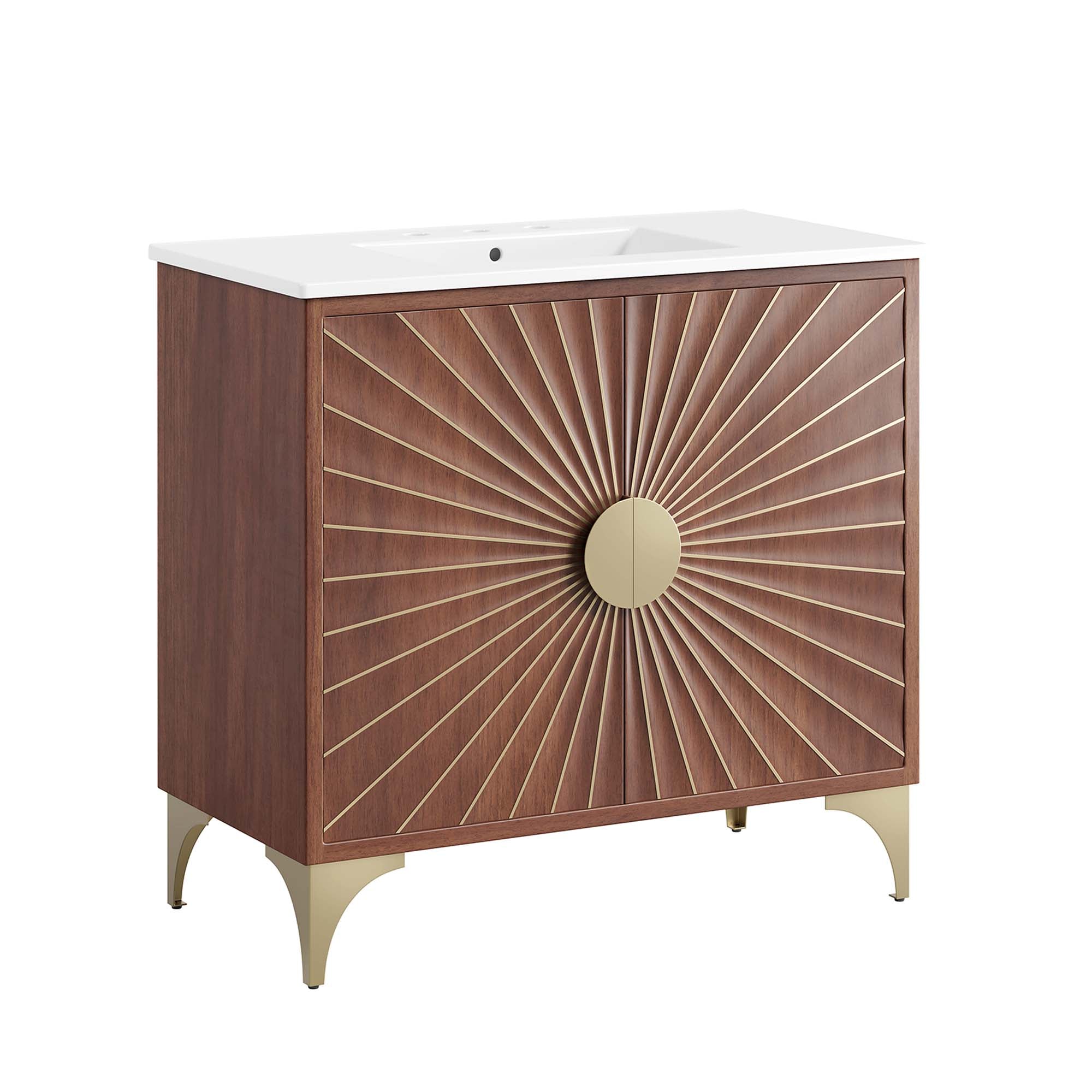 Daylight 36" Bathroom Vanity - White Walnut