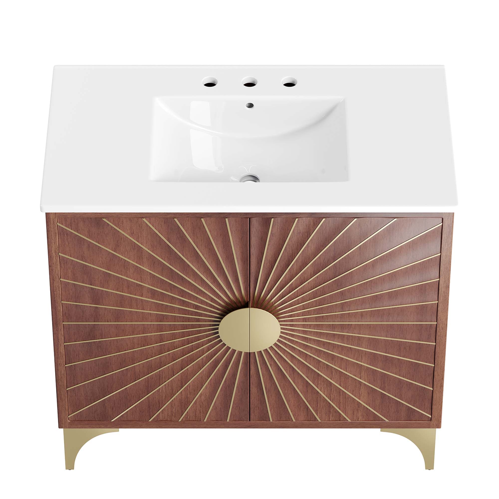 Daylight 36" Bathroom Vanity - White Walnut