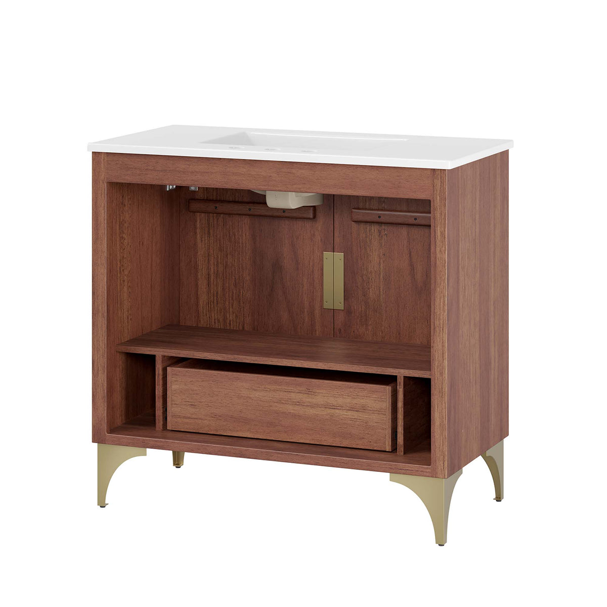 Daylight 36" Bathroom Vanity - White Walnut