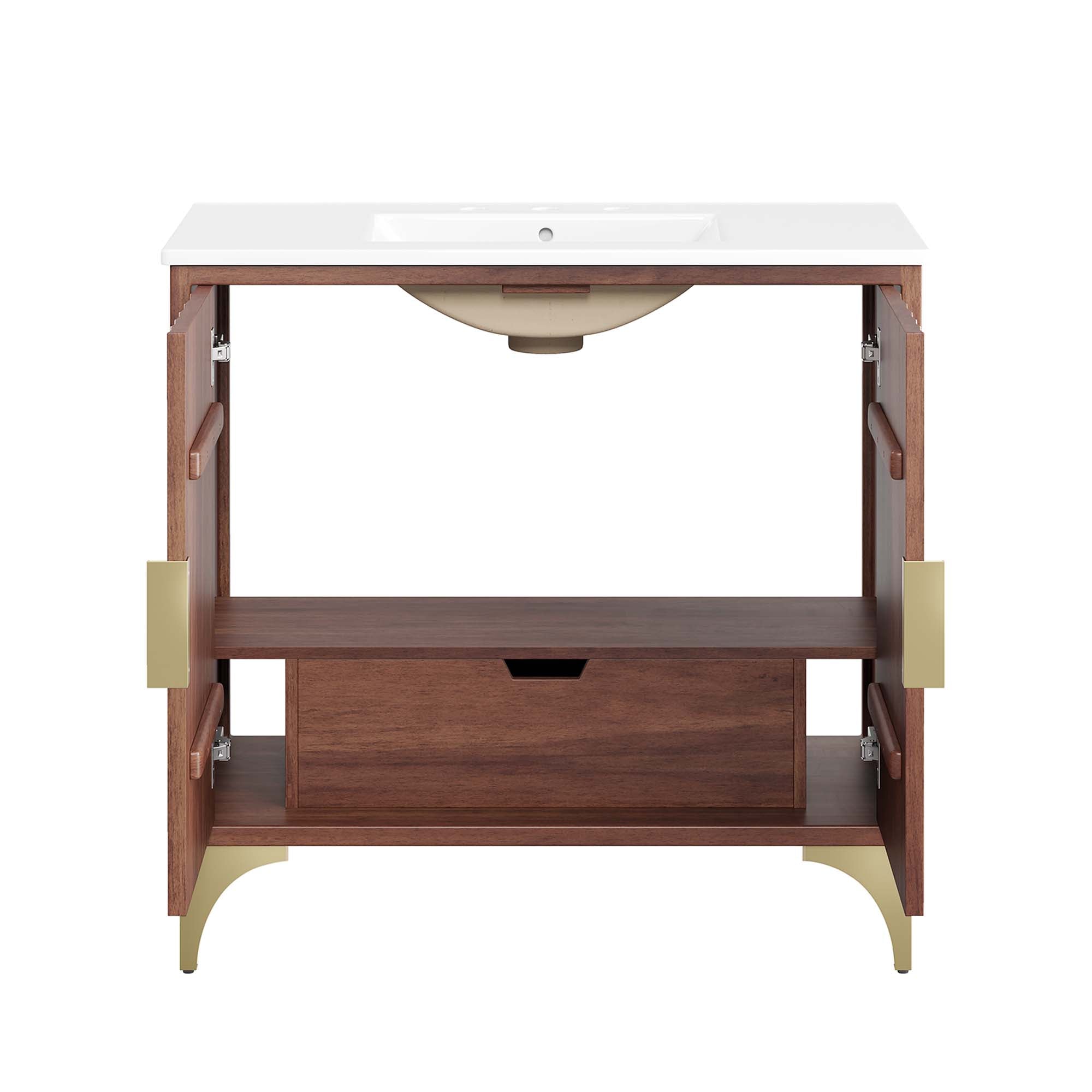 Daylight 36" Bathroom Vanity - White Walnut