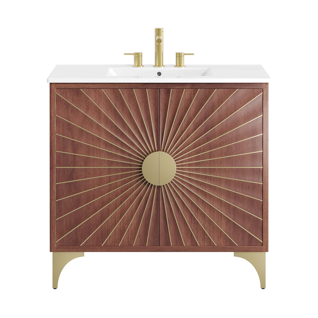 Daylight 36" Bathroom Vanity - White Walnut