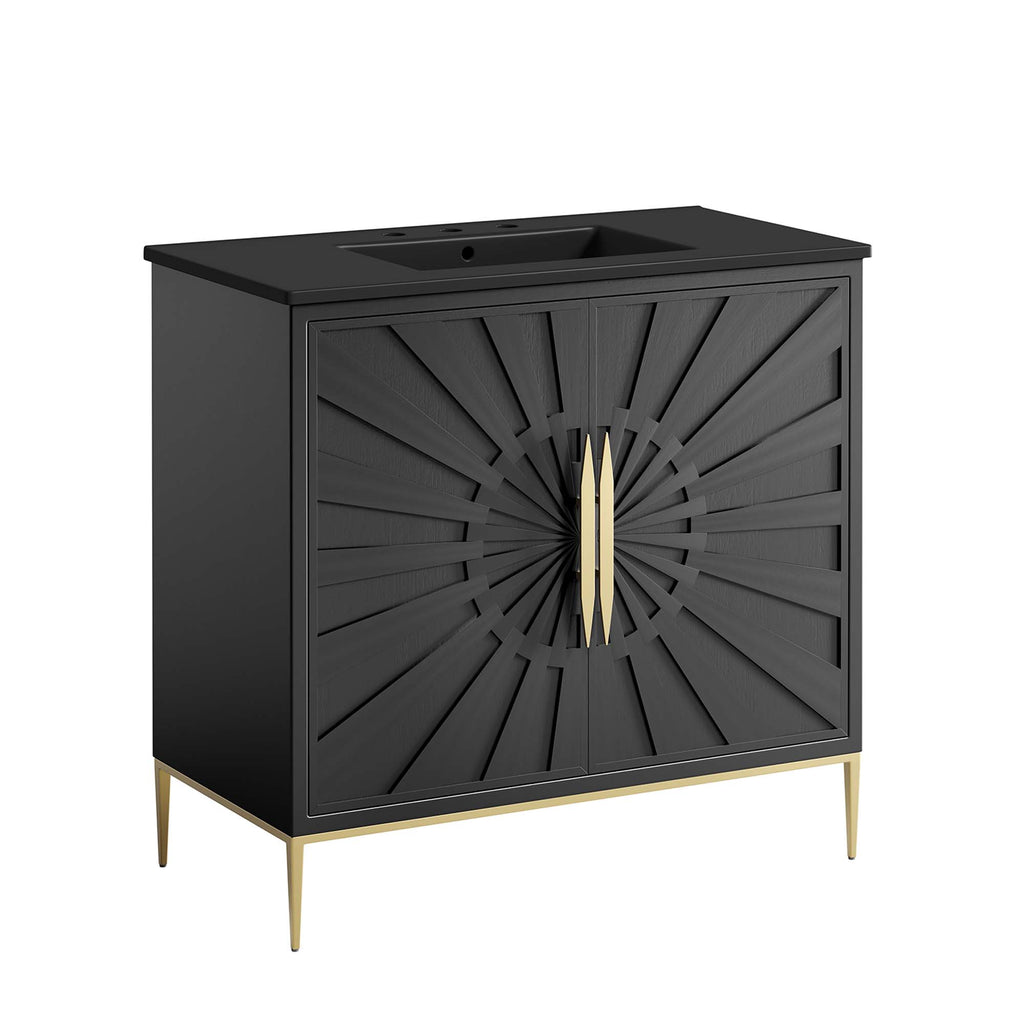Awaken 36" Bathroom Vanity - Black Black