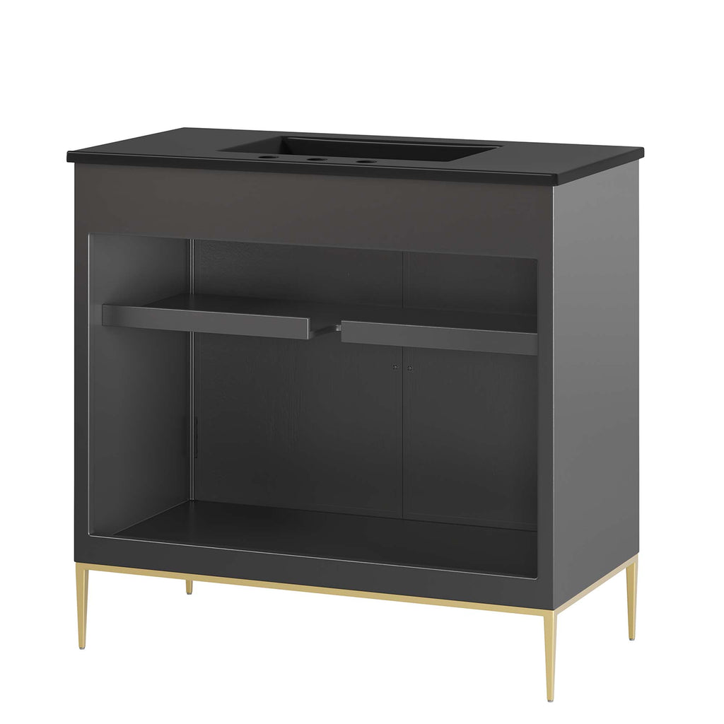 Awaken 36" Bathroom Vanity - Black Black