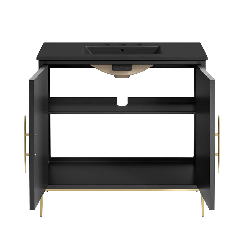 Awaken 36" Bathroom Vanity - Black Black