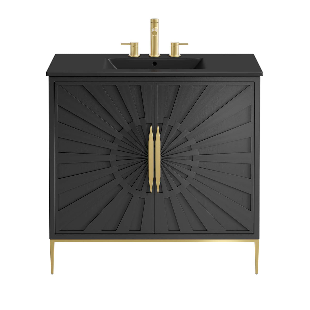 Awaken 36" Bathroom Vanity - Black Black