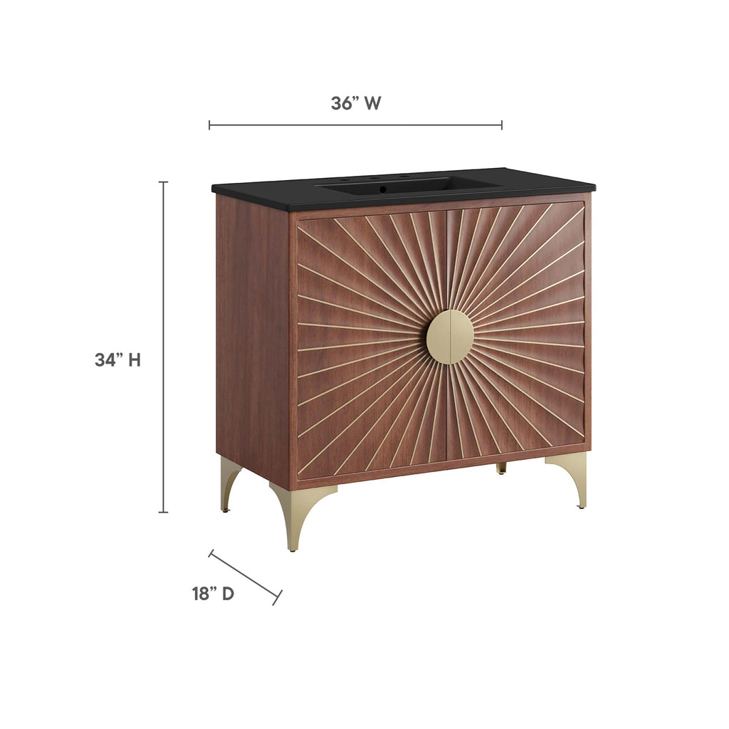 Daylight 36" Bathroom Vanity - Black Walnut