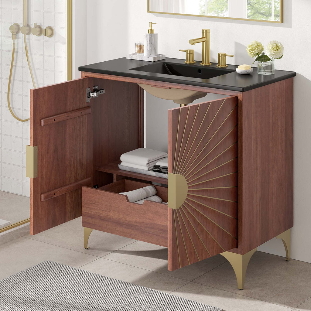 Daylight 36" Bathroom Vanity - Black Walnut