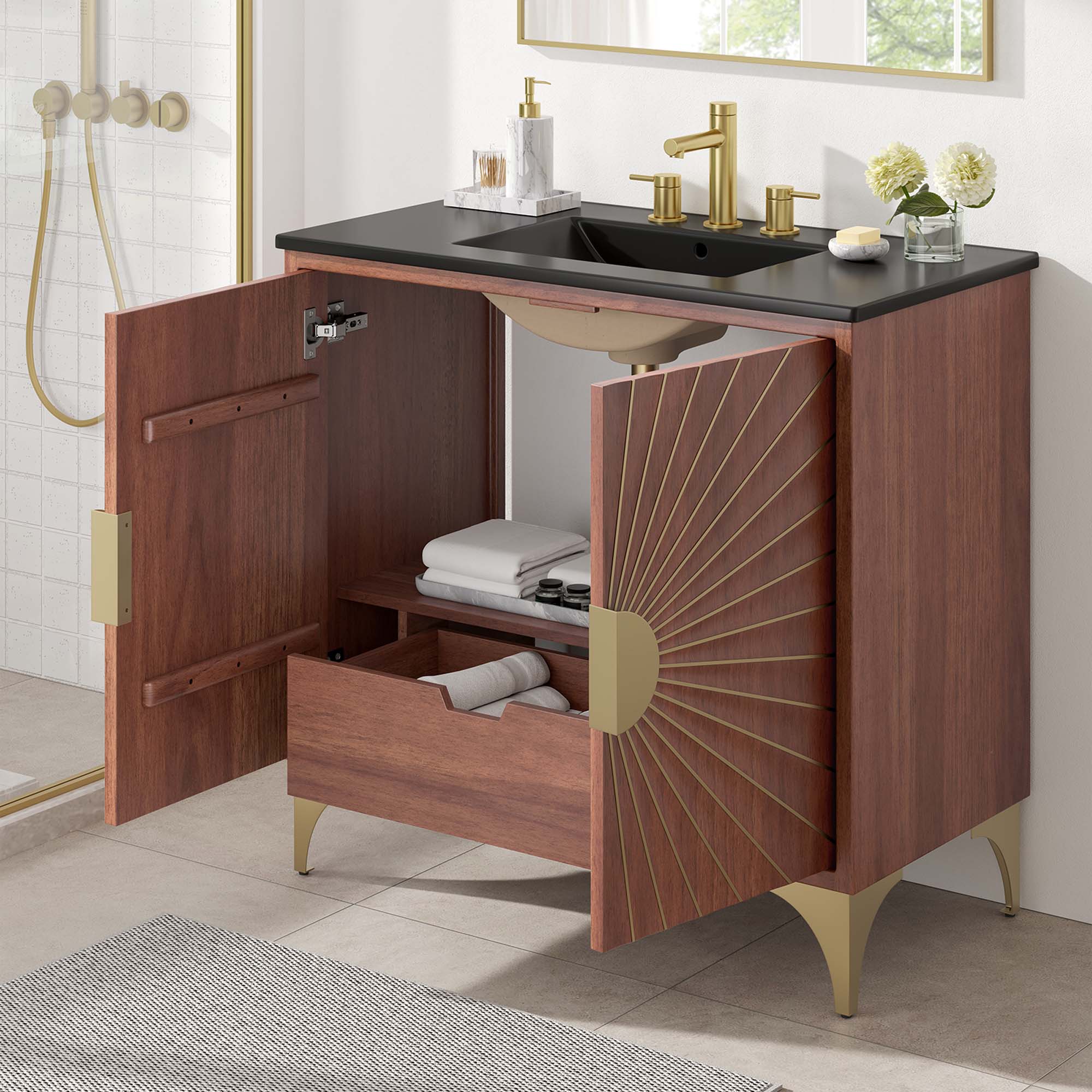 Daylight 36" Bathroom Vanity - Black Walnut