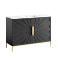 Awaken 48" Bathroom Vanity - White Black