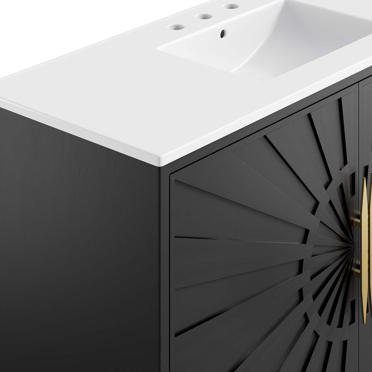 Awaken 48" Bathroom Vanity - White Black