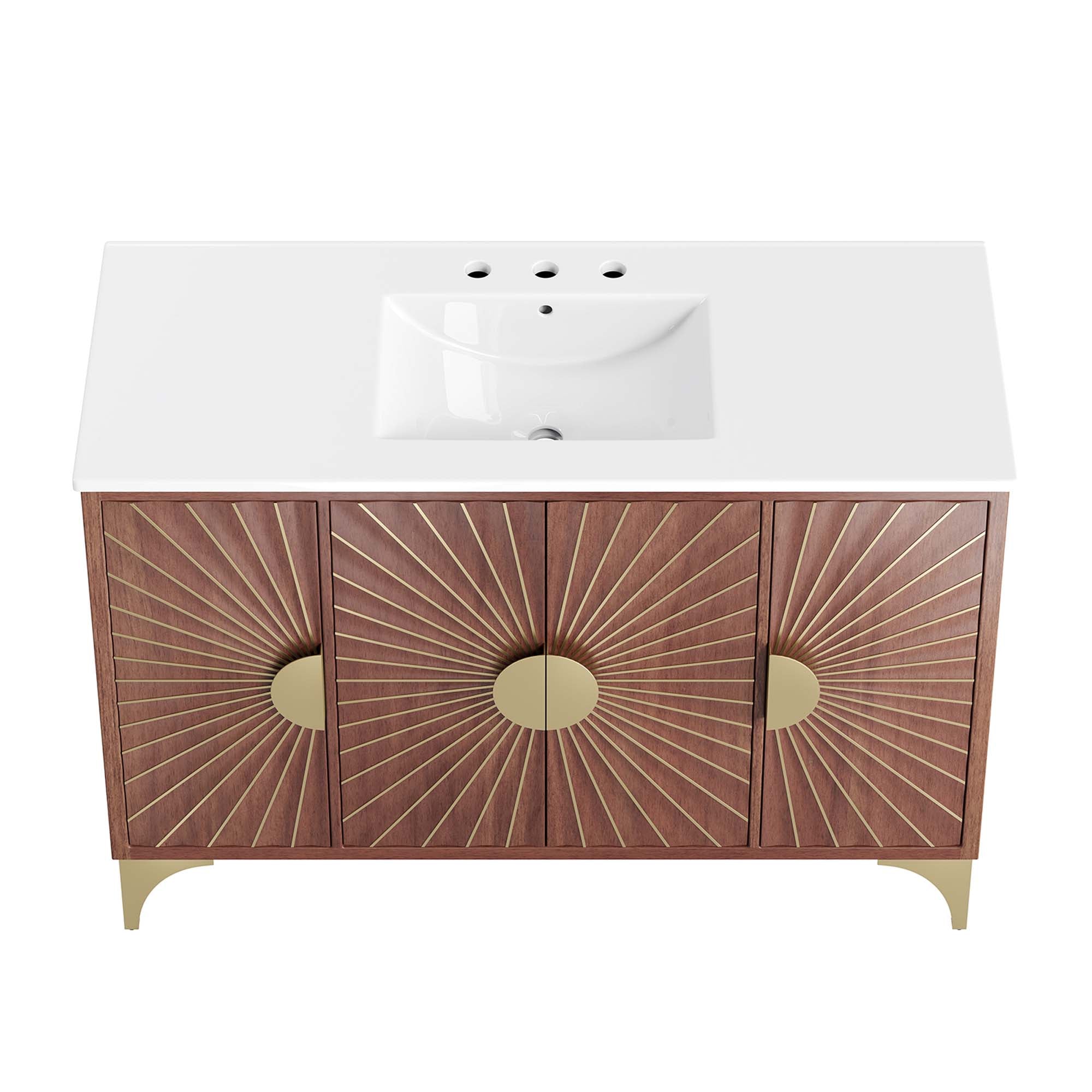 Daylight 48" Bathroom Vanity - White Walnut