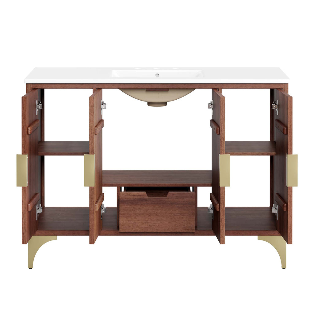 Daylight 48" Bathroom Vanity - White Walnut