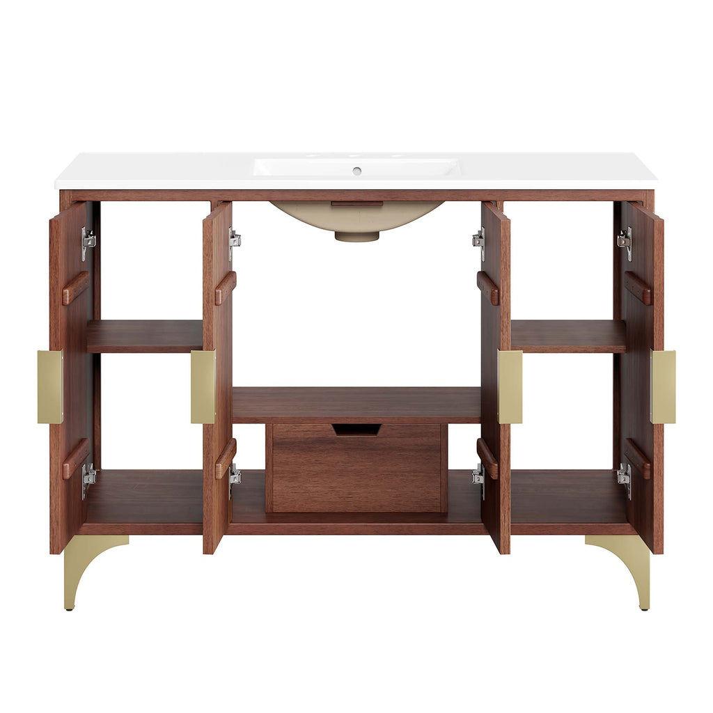 Daylight 48" Bathroom Vanity - White Walnut