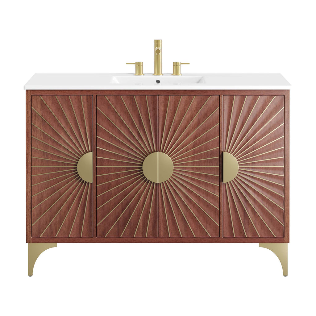 Daylight 48" Bathroom Vanity - White Walnut