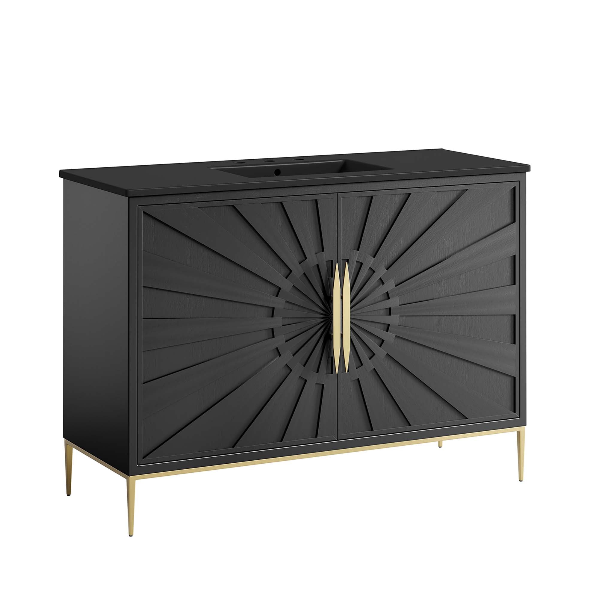 Awaken 48" Bathroom Vanity - Black Black