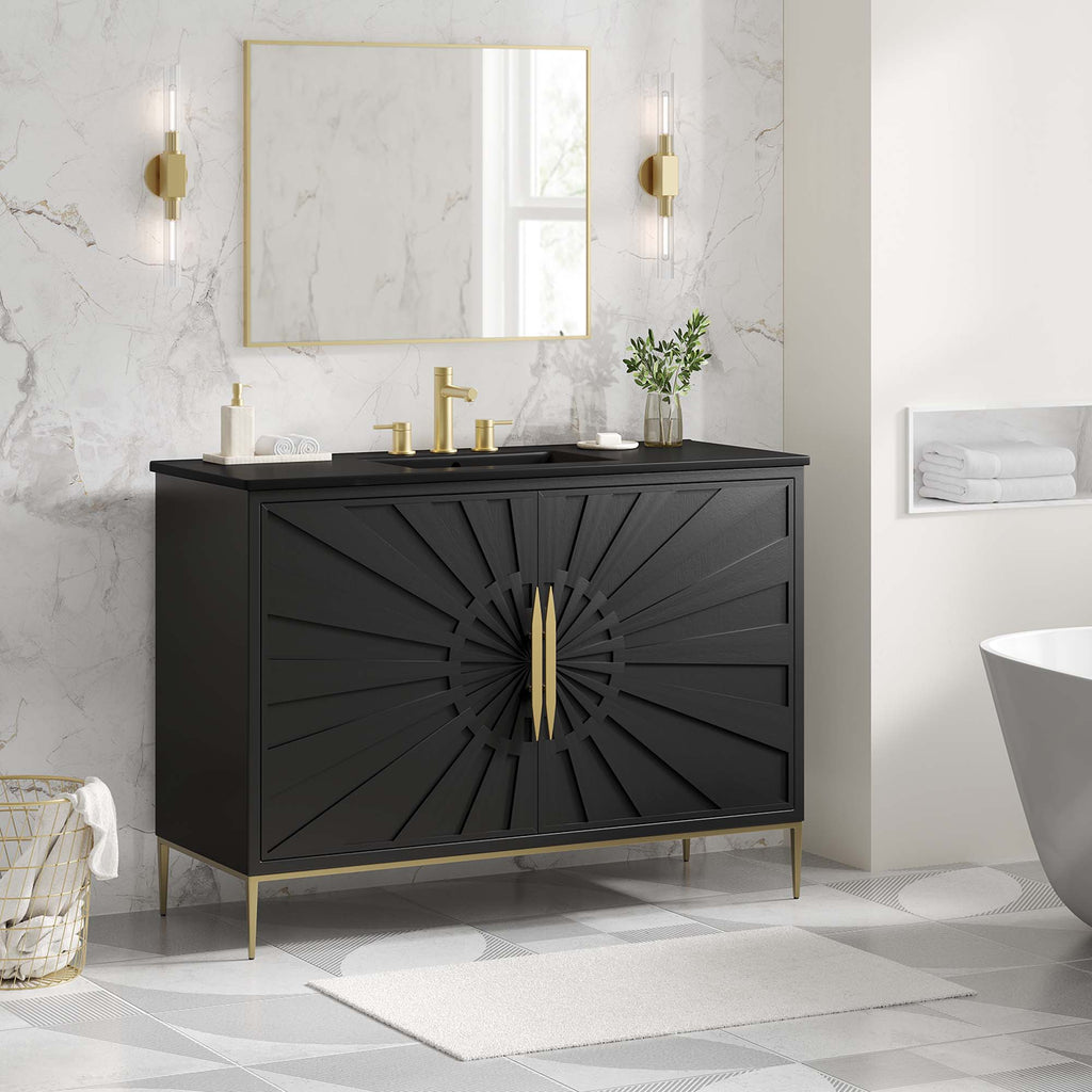 Awaken 48" Bathroom Vanity - Black Black