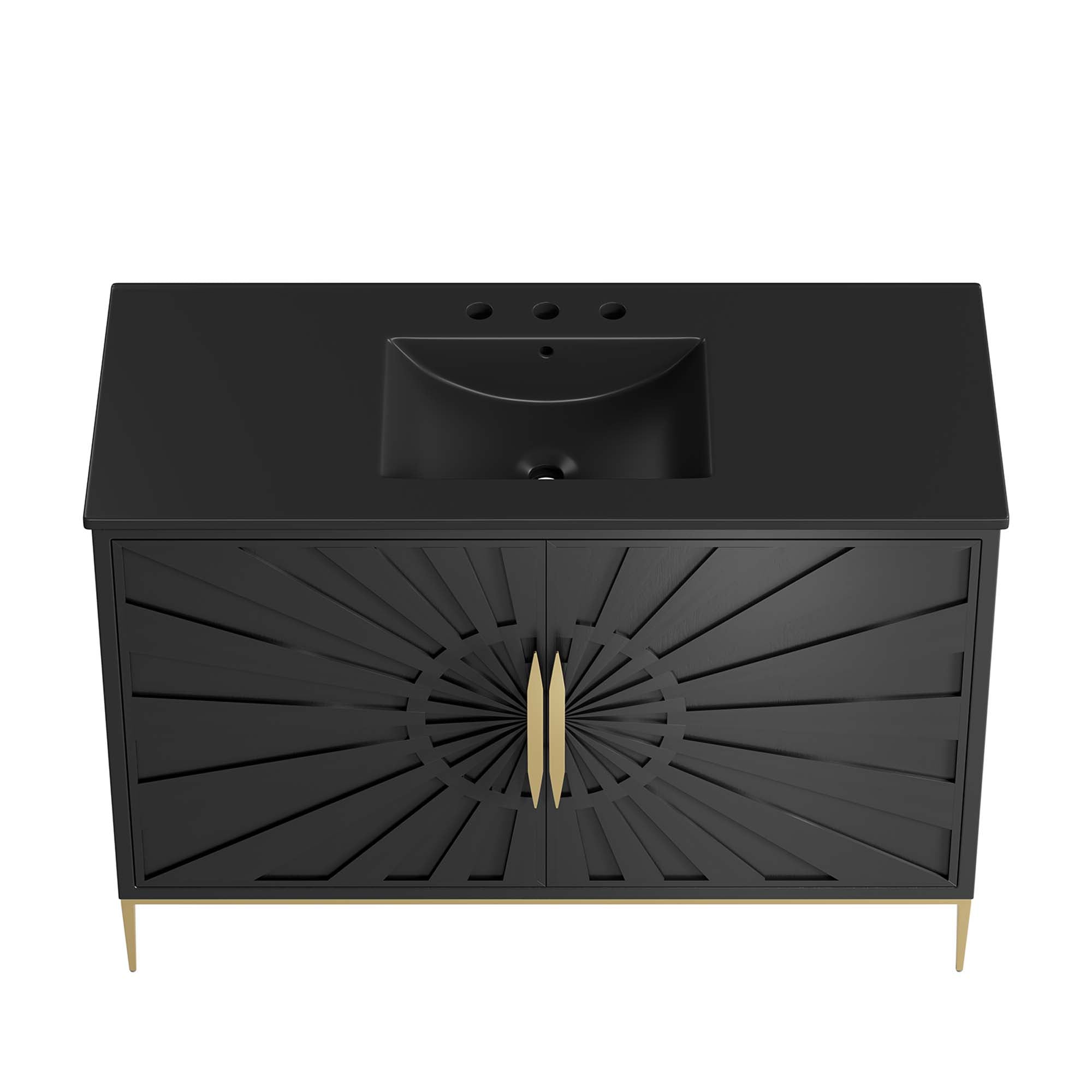 Awaken 48" Bathroom Vanity - Black Black