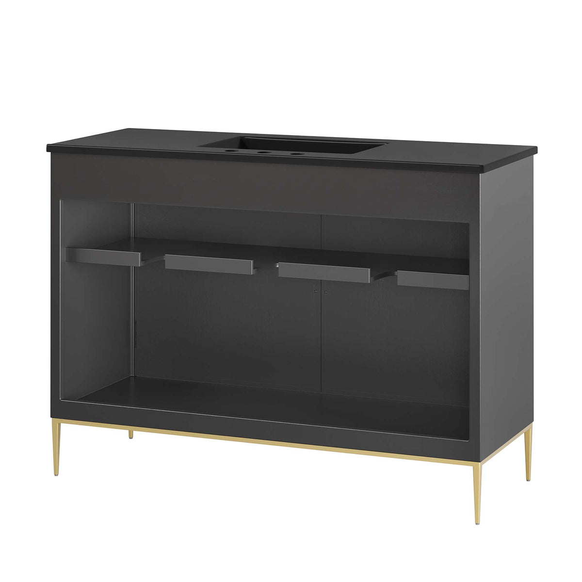 Awaken 48" Bathroom Vanity - Black Black