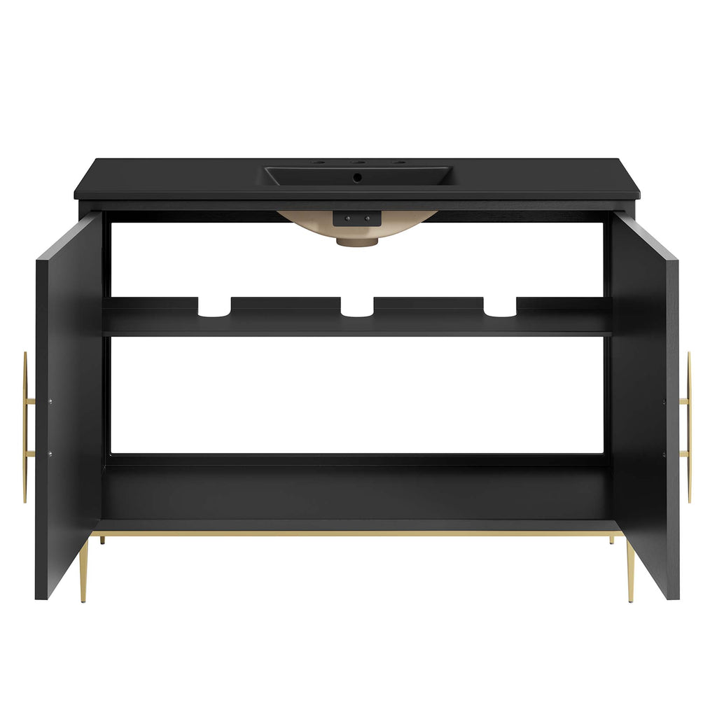 Awaken 48" Bathroom Vanity - Black Black