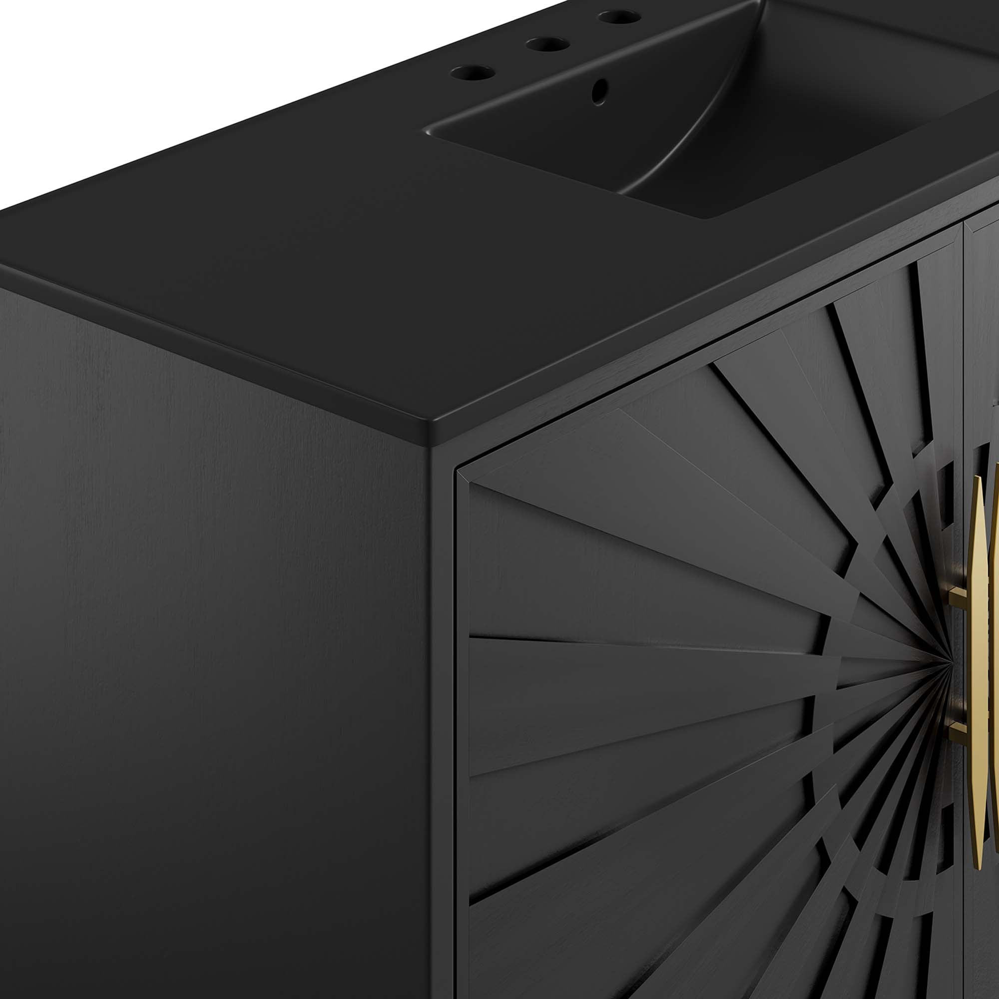 Awaken 48" Bathroom Vanity - Black Black