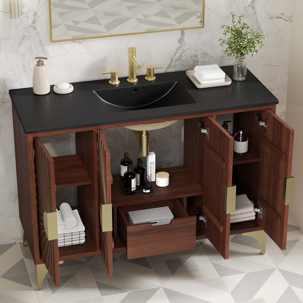 Daylight 48" Bathroom Vanity - Black Walnut