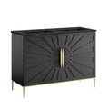 Awaken 48" Double Sink Bathroom Vanity - Black Black