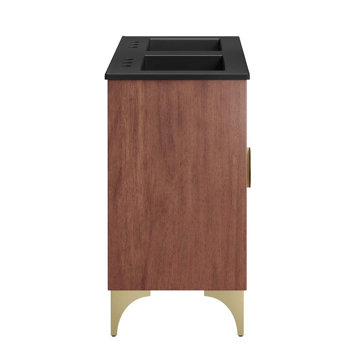 Daylight 48" Double Sink Bathroom Vanity - Black Walnut