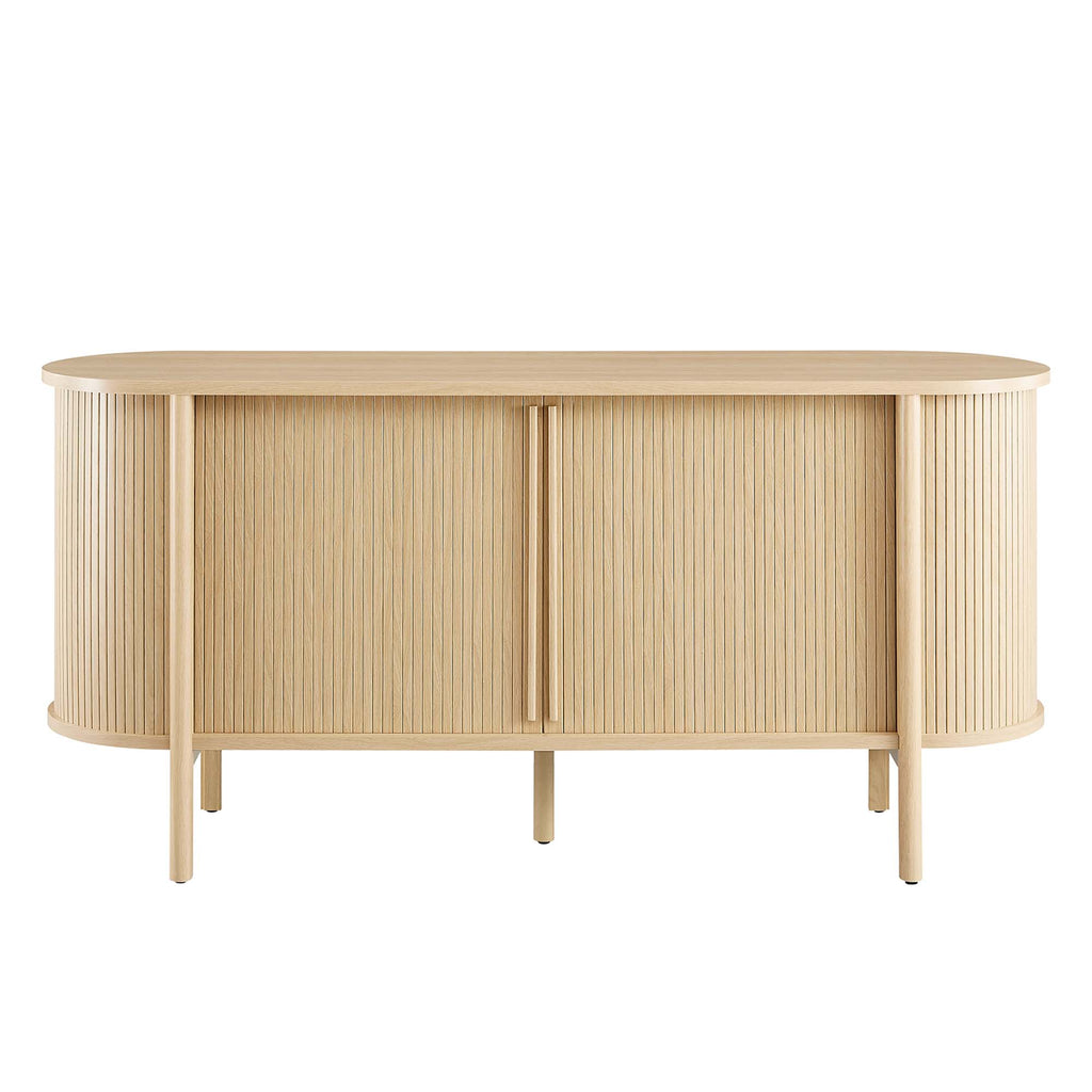 Cadence 63" Curved Sideboard - Oak