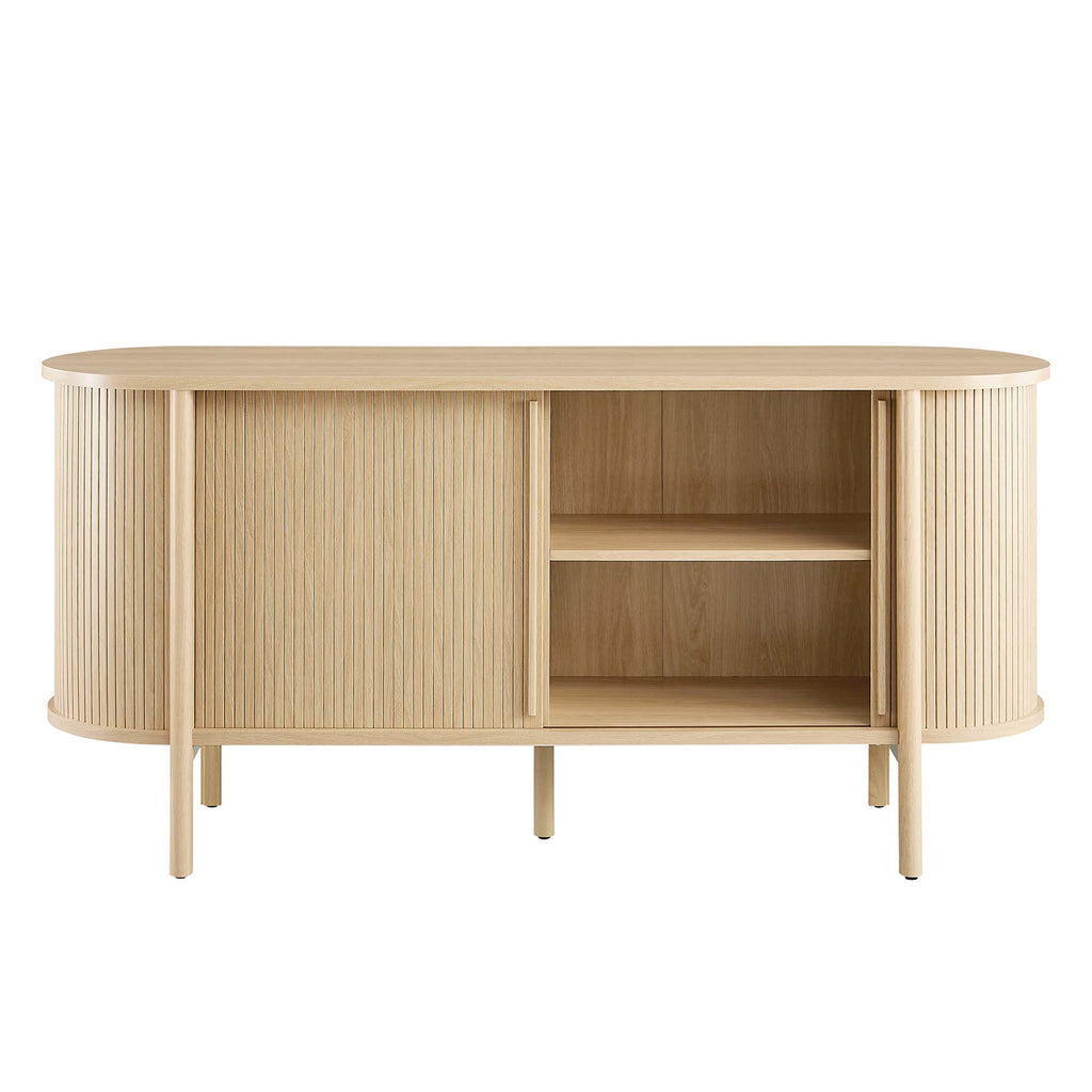 Cadence 63" Curved Sideboard - Oak