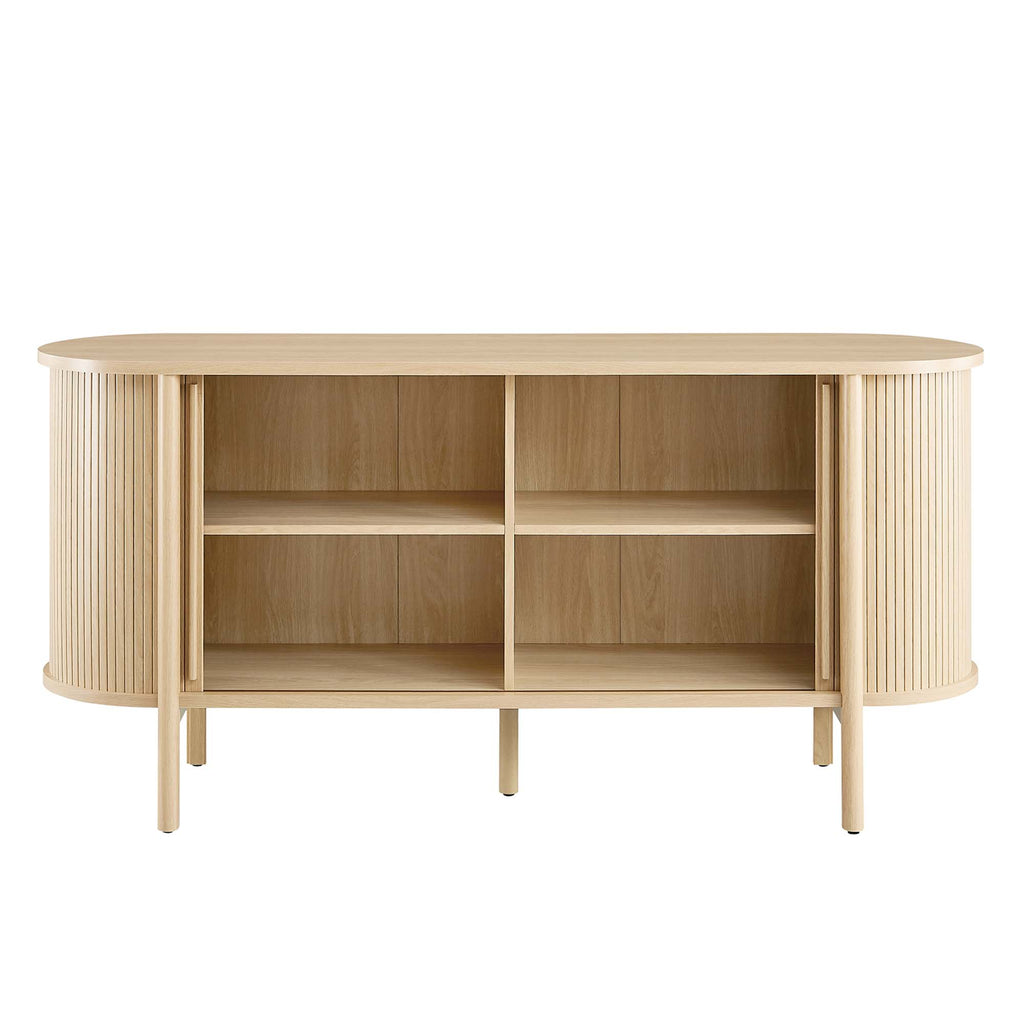 Cadence 63" Curved Sideboard - Oak
