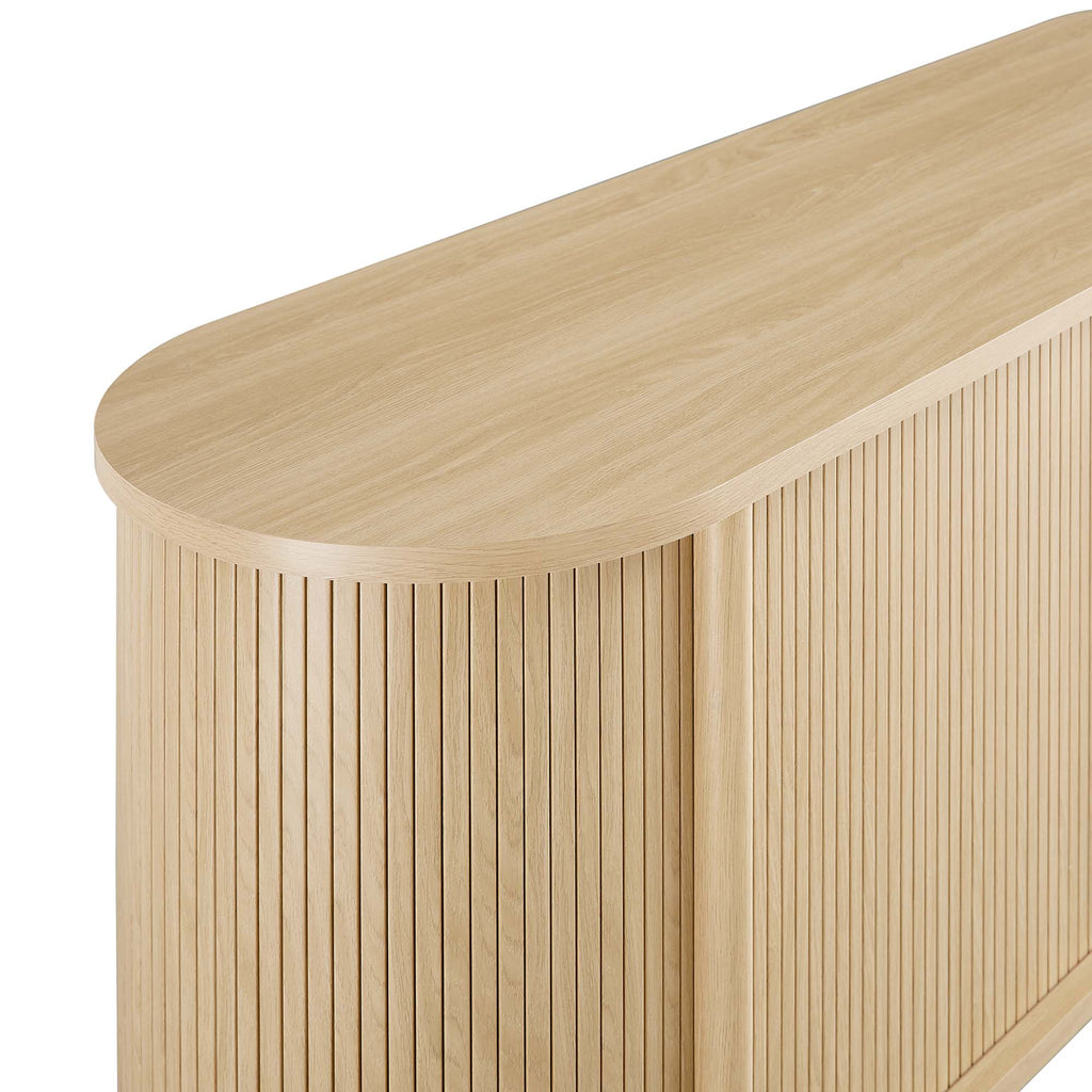 Cadence 63" Curved Sideboard - Oak