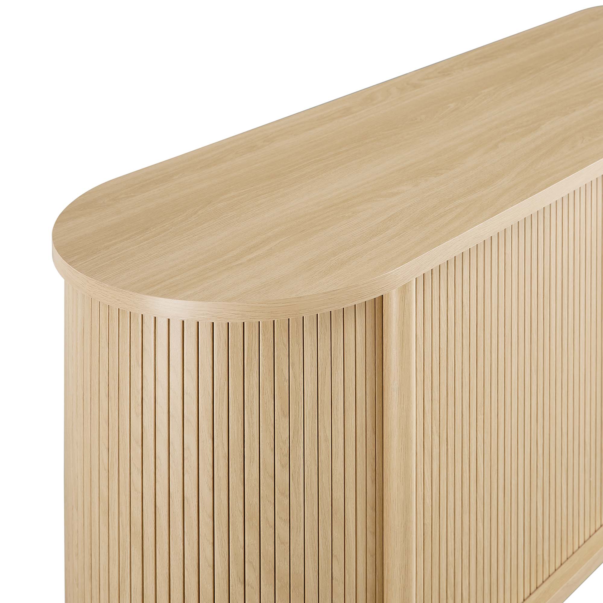 Cadence 63" Curved Sideboard - Oak