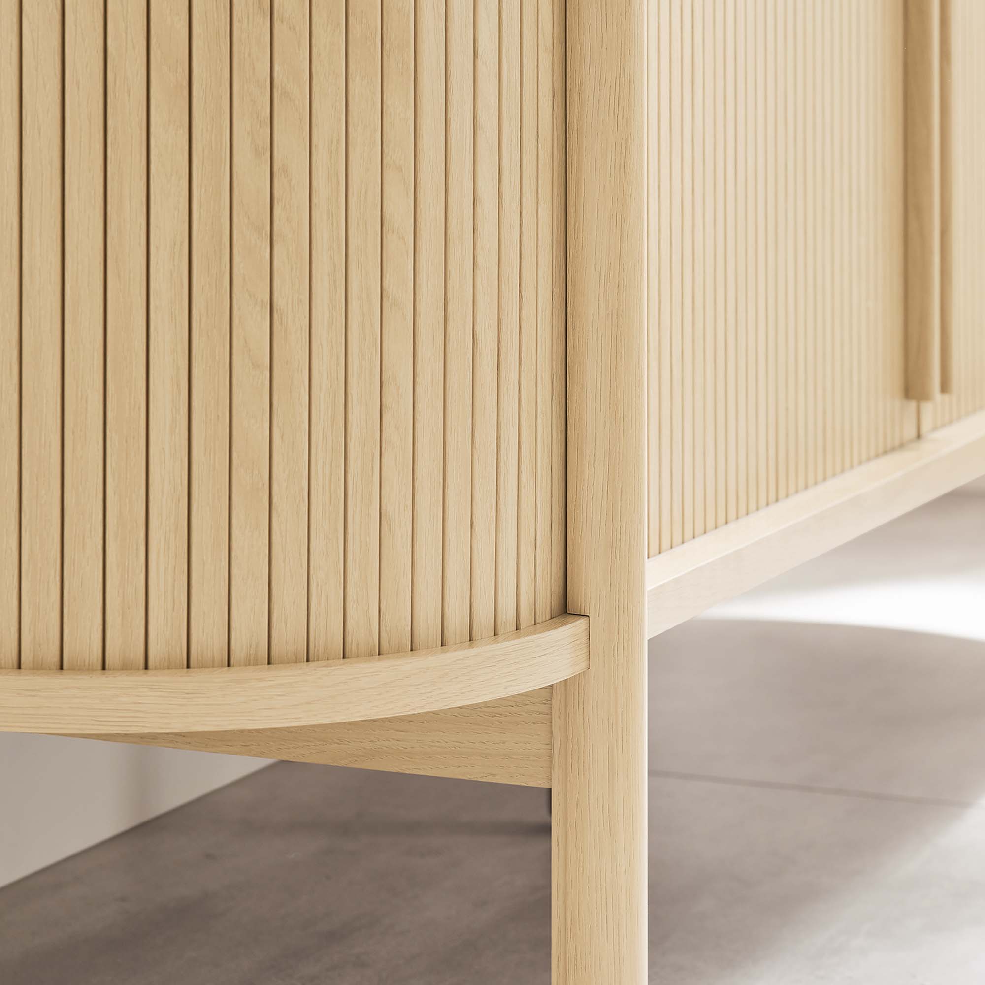Cadence 63" Curved Sideboard - Oak