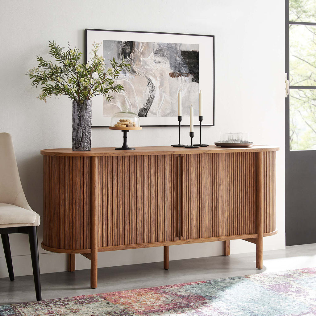 Cadence 63" Curved Sideboard - Walnut