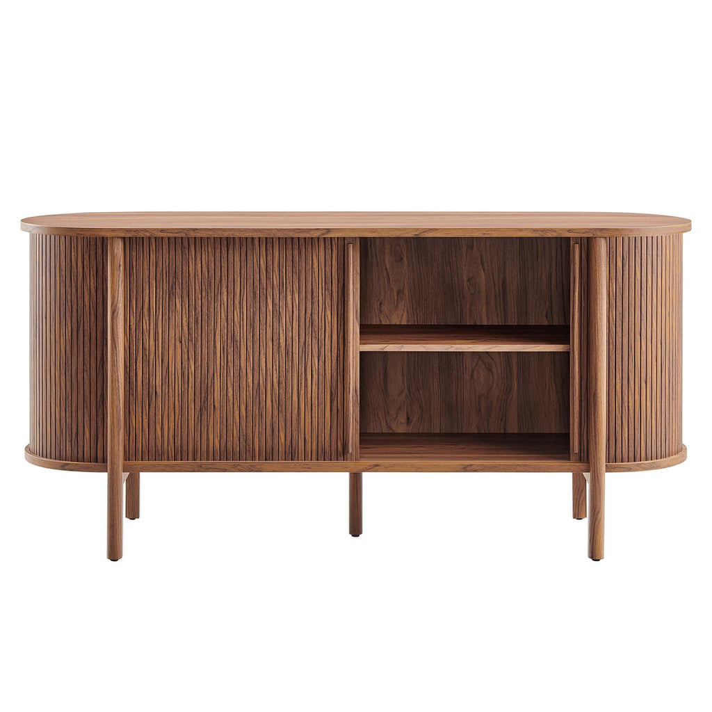 Cadence 63" Curved Sideboard - Walnut