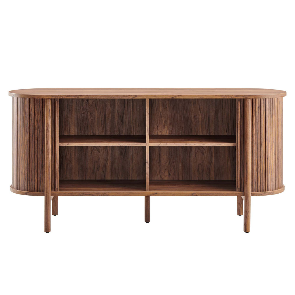Cadence 63" Curved Sideboard - Walnut