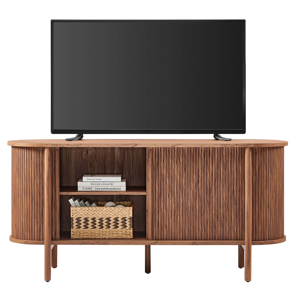 Cadence 63" Curved Sideboard - Walnut