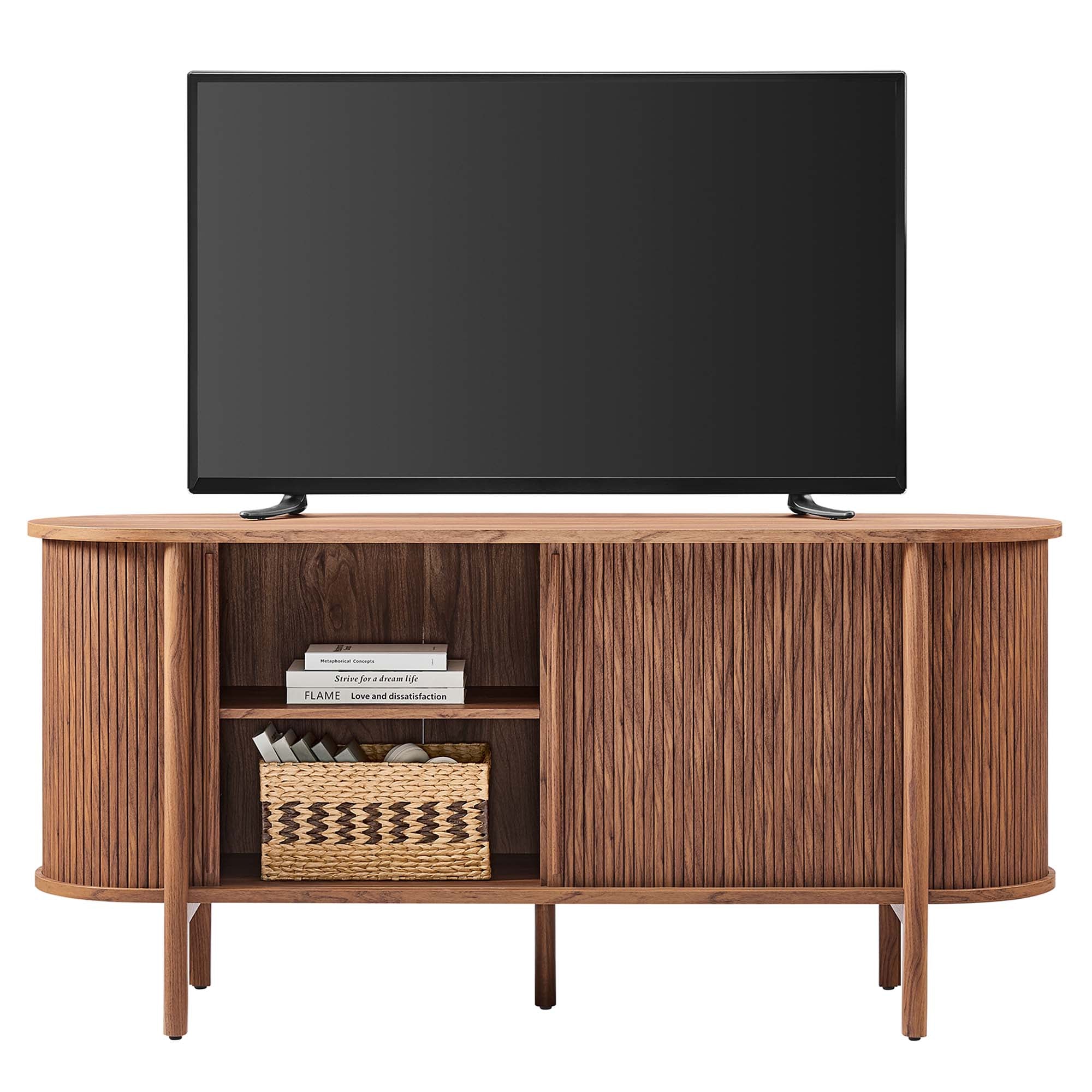 Cadence 63" Curved Sideboard - Walnut