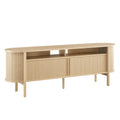 Cadence 71" Curved TV Stand - Oak
