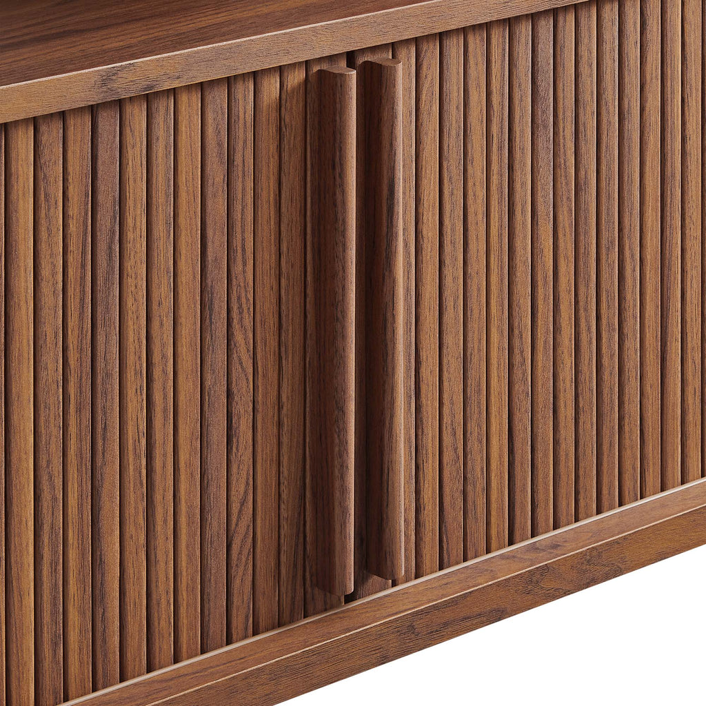 Cadence 71" Curved TV Stand - Walnut
