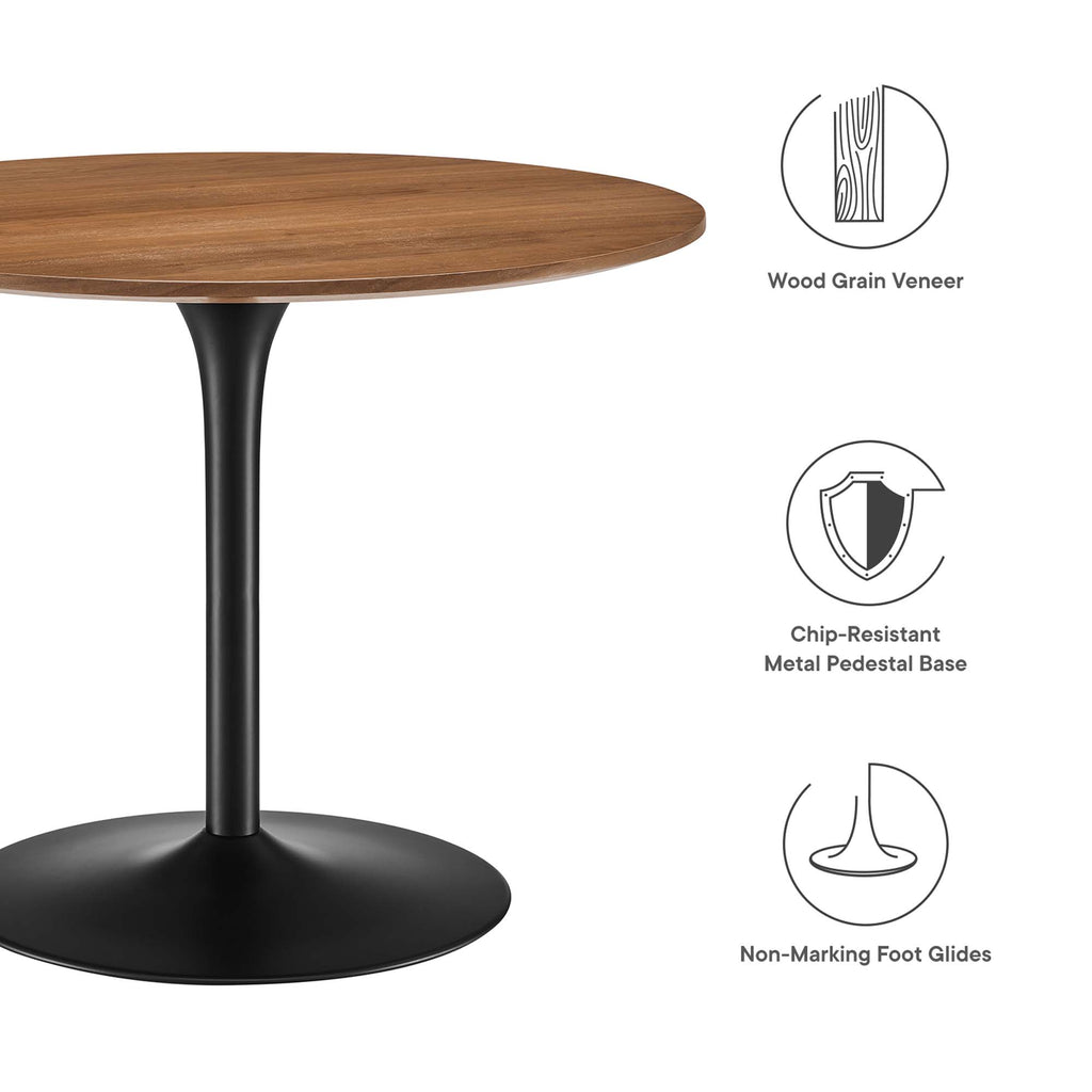 Pursuit 40" Dining Table - Walnut Black