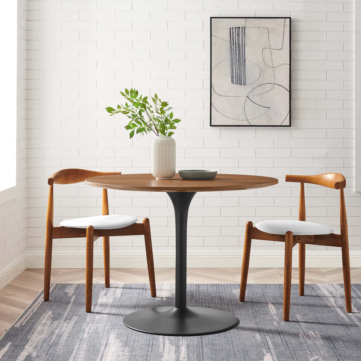 Pursuit 40" Dining Table - Walnut Black