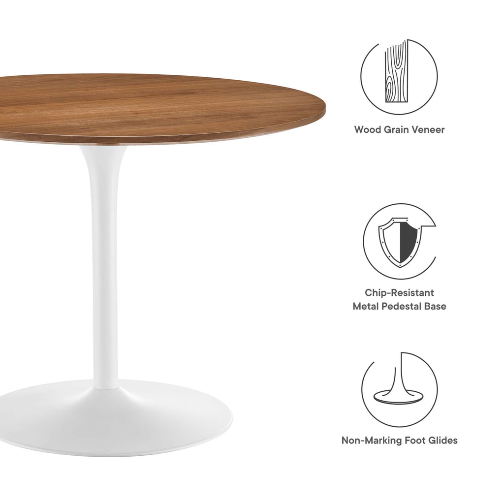 Pursuit 40" Dining Table - Walnut White
