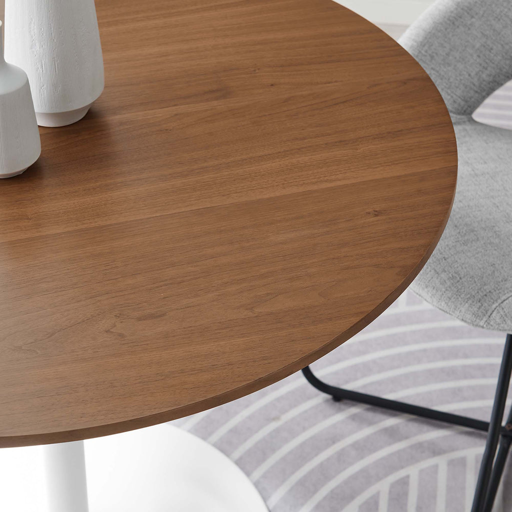 Pursuit 40" Dining Table - Walnut White